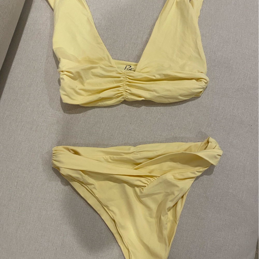 Butter yellow riot swim bikini